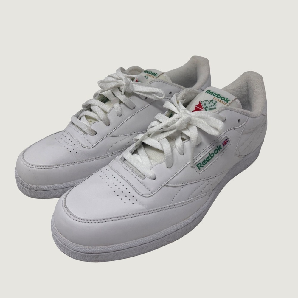 Reebok Shoes Men 13 2E White Club C 85 Classic Leather Low Top Sneaker